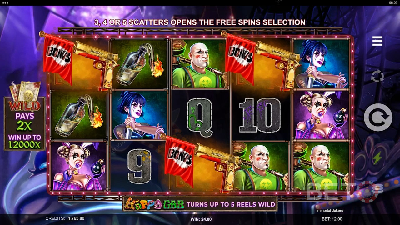 Onsterfelijke Jokers Review door BETO Slots