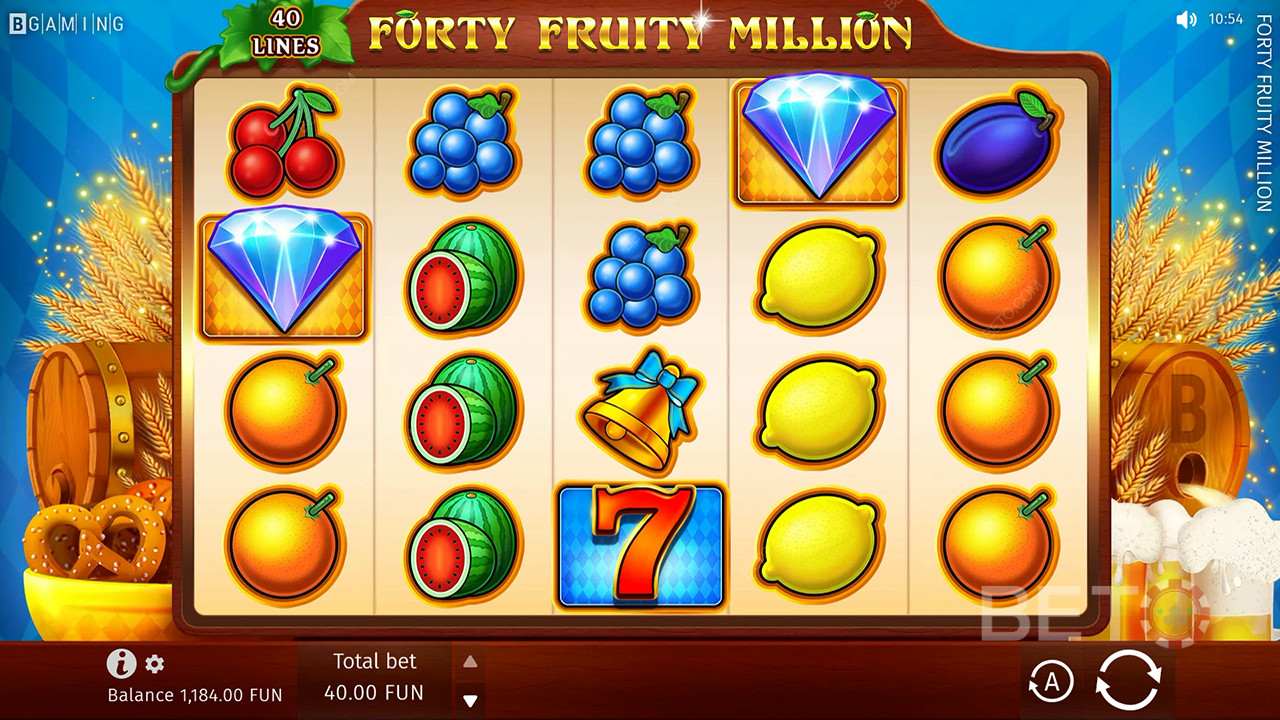 Veertig Fruity Miljoen Review door BETO Slots