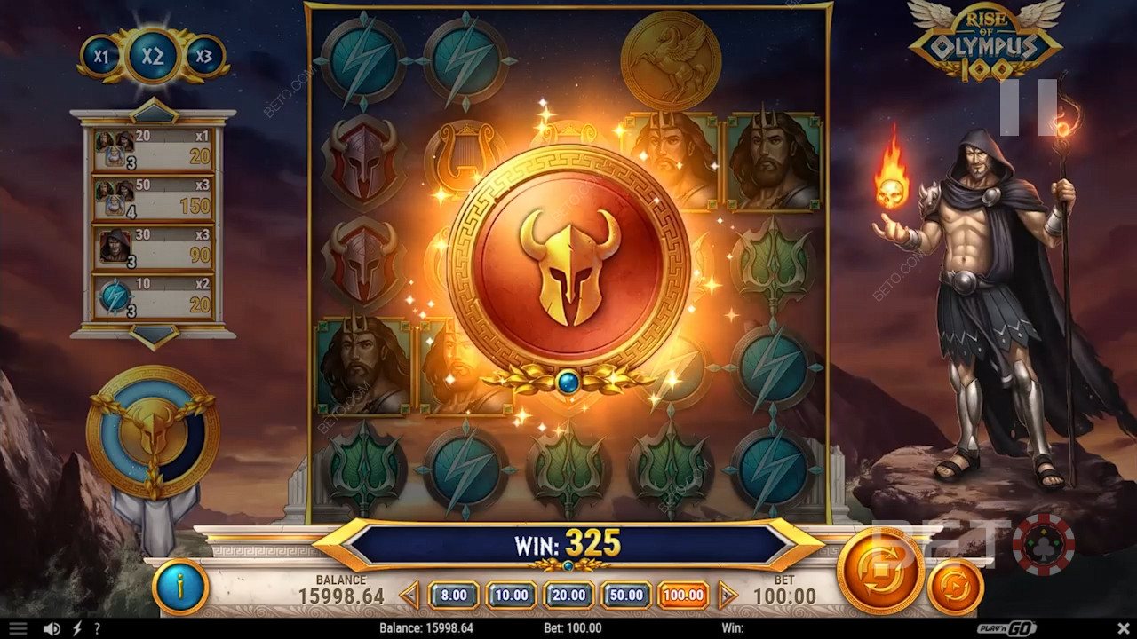 Bonusfuncties uitgelegd in Rise of Olympus 100 door Play