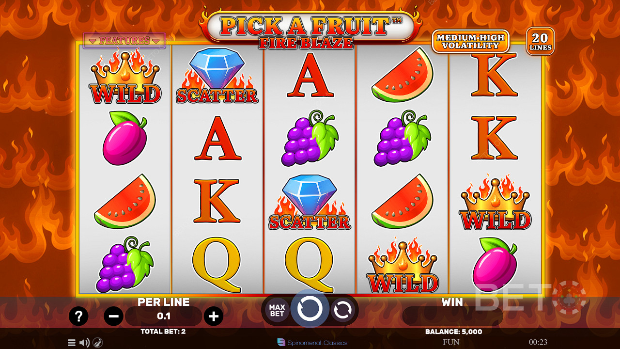 Pick A Fruit Fire Blaze Gratis Spelen
