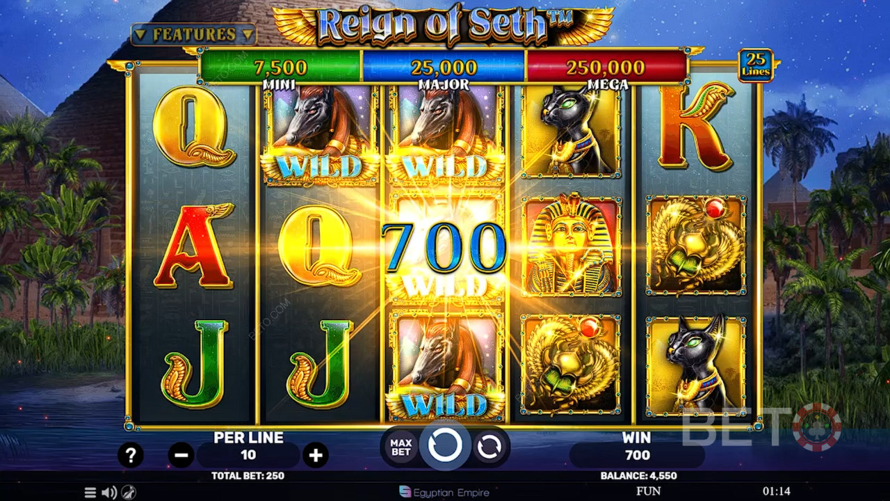 Reign of Seth Review door BETO Slots
