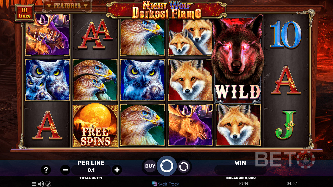 Night Wolf Darkest Flame Gratis Spelen