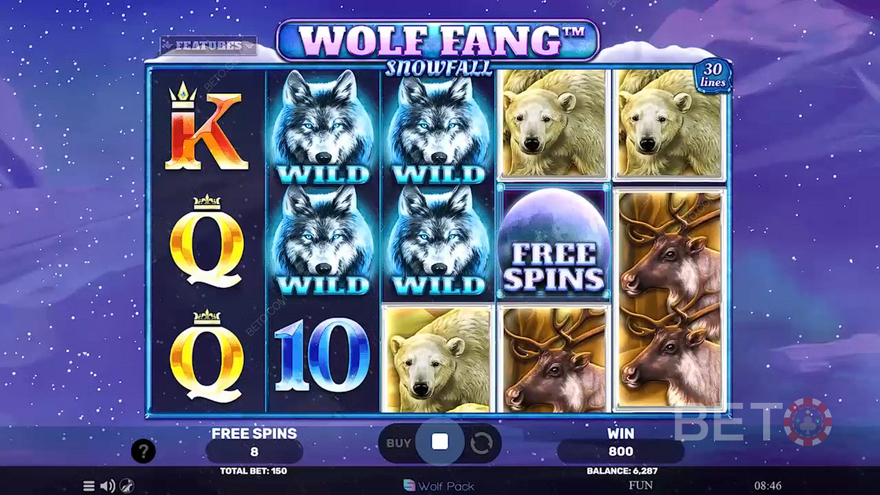 Wolf Fang Snowfall Gratis Spelen