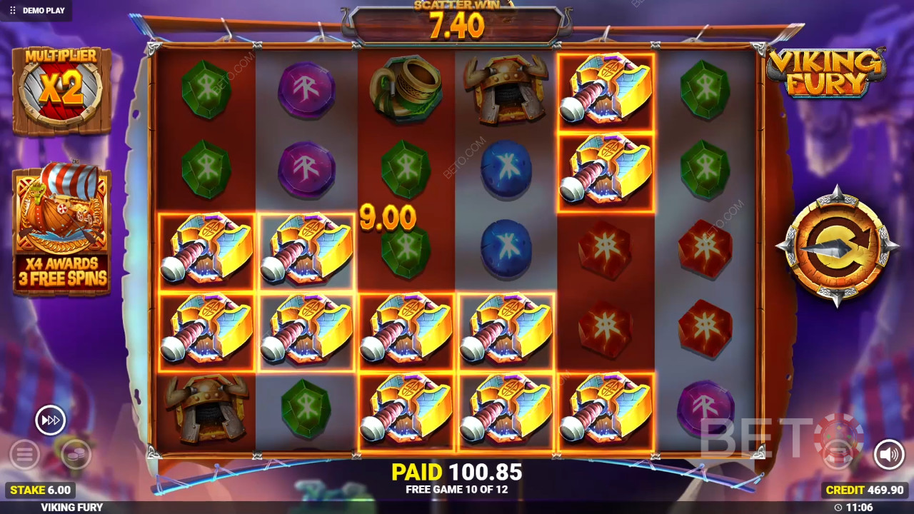 Win 10.000x je inzet in de Viking Fury Spinfinity Online Slot!