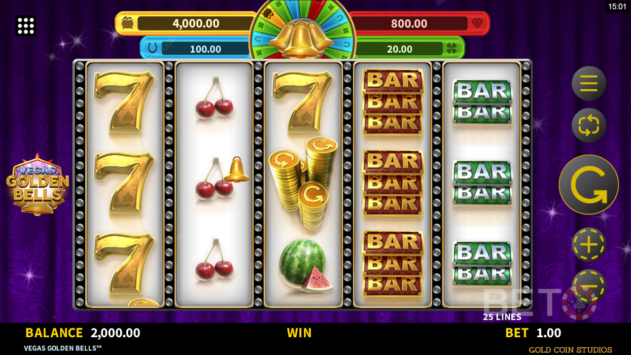 Vegas Golden Bells Beoordeling door BETO Slots