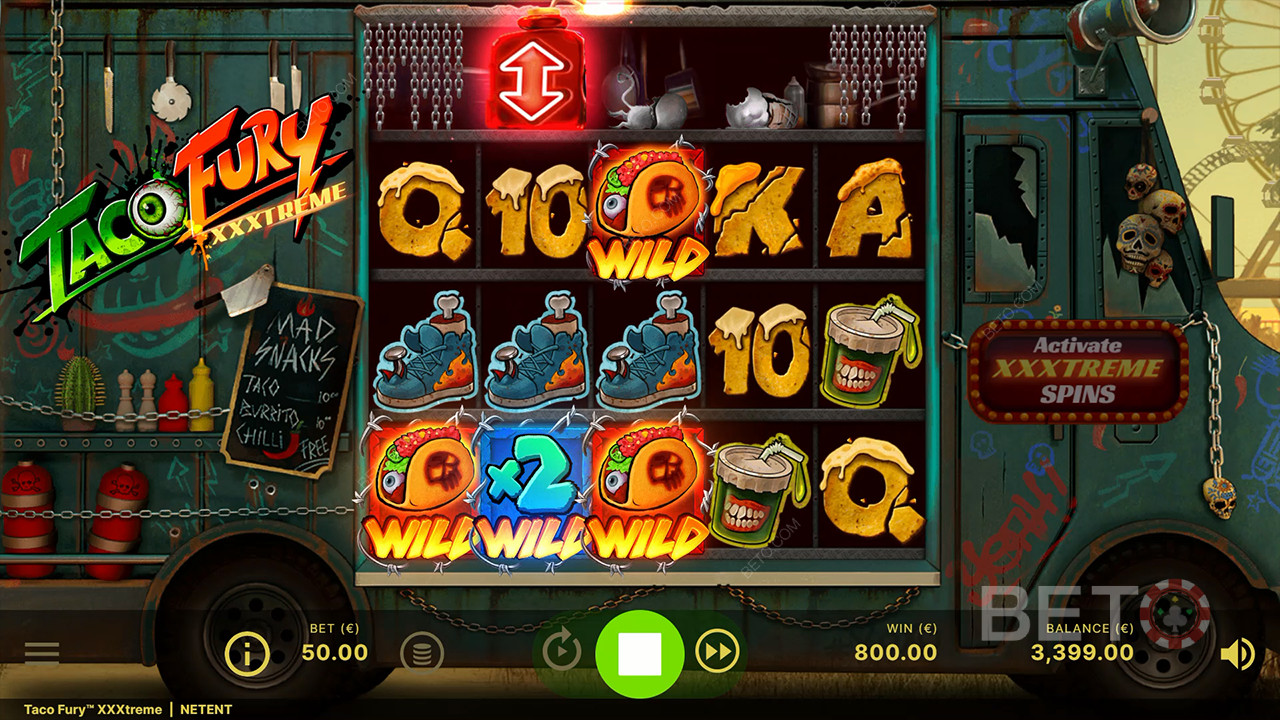 Taco Fury XXXtreme Beoordeling door BETO Slots