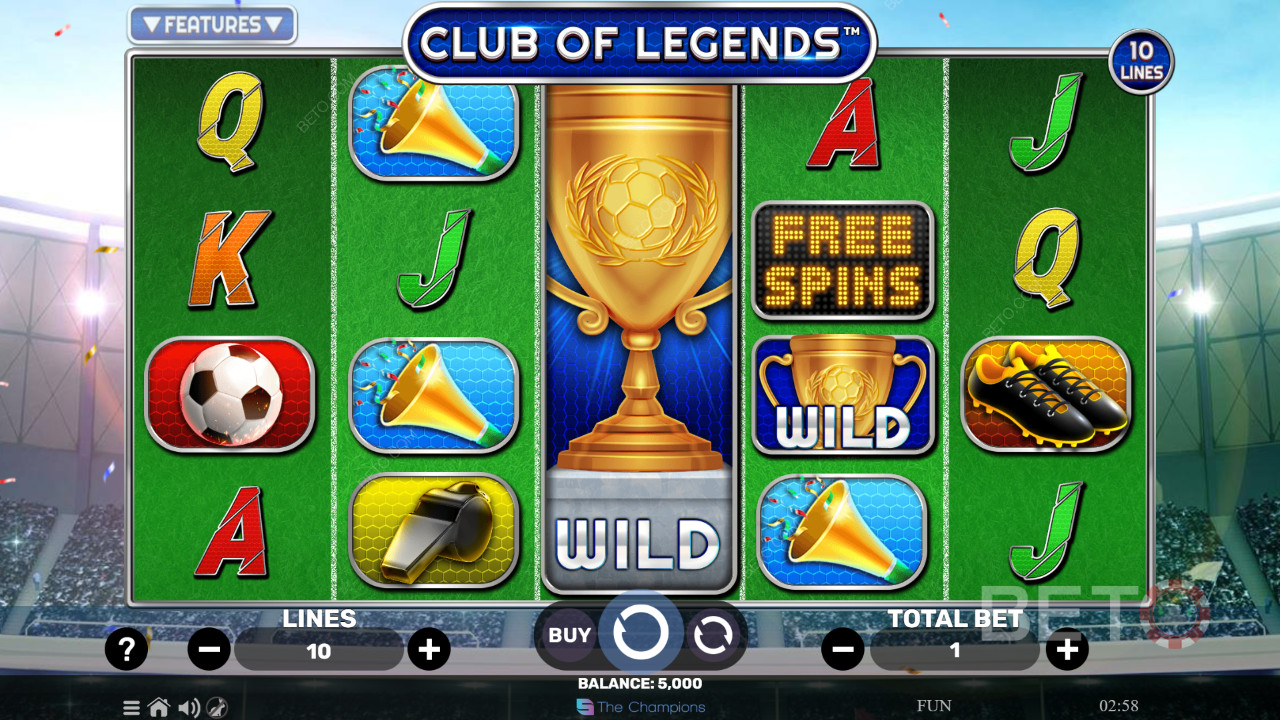 Club of Legends Review door BETO Slots