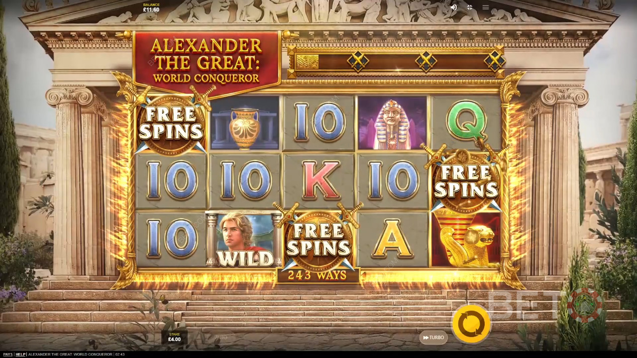 Alexander De Grote Wereldveroveraar Review door BETO Slots
