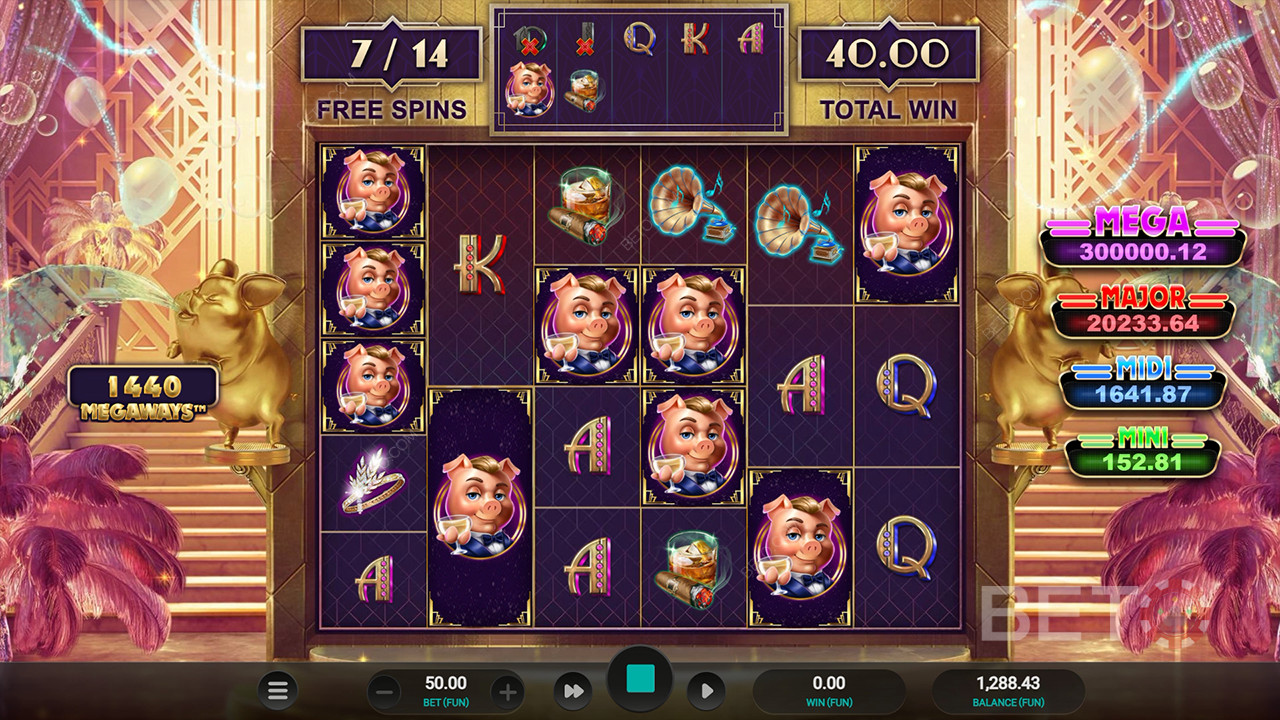 The Great Pigsby Megapays Review door BETO Slots