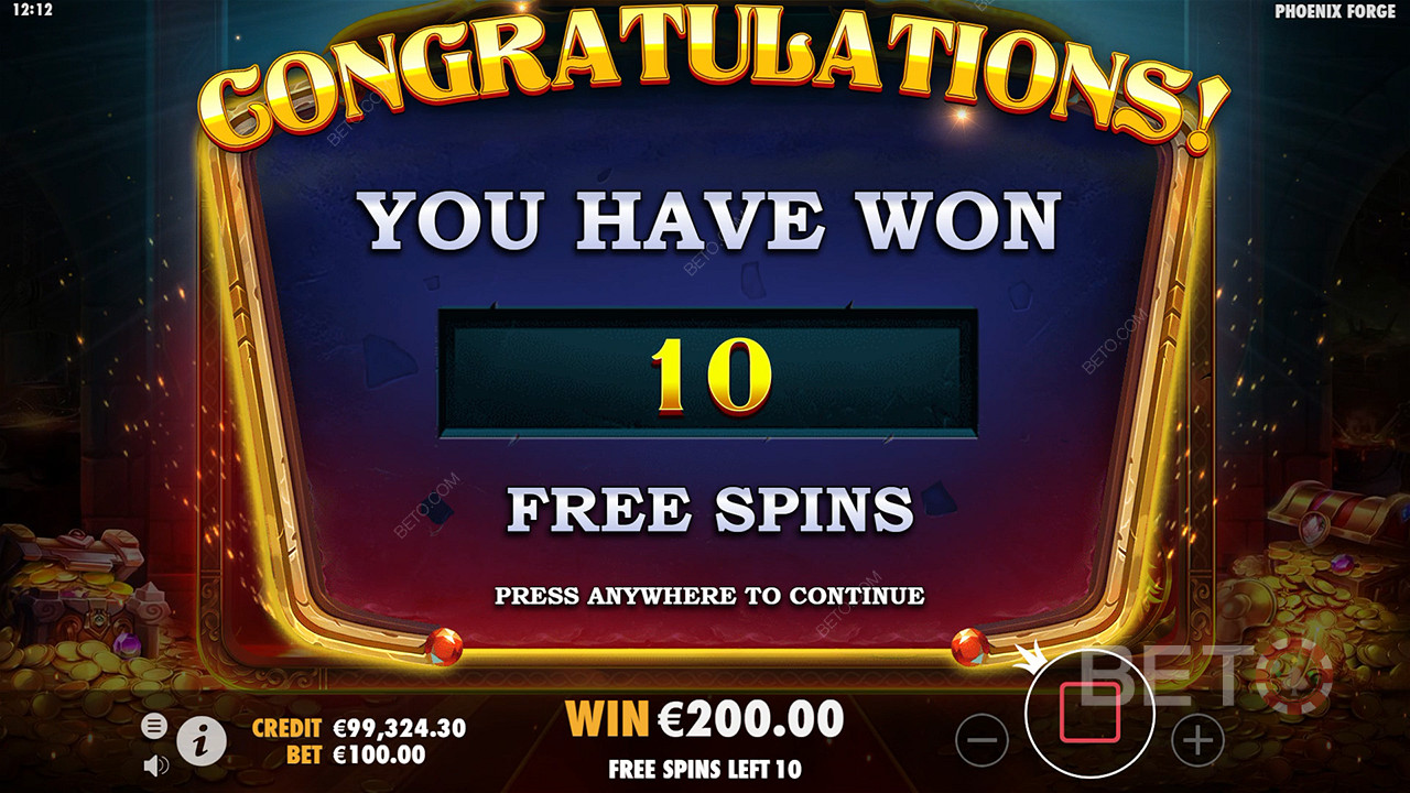 Win 5.000x je inzet in de Phoenix Forge videoslot!