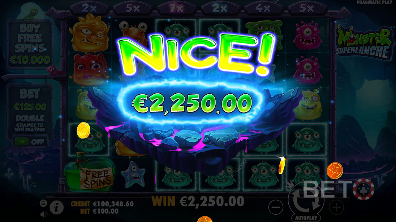 Bonusfuncties uitgelegd in Monster Superlanche door Pragmatic Play