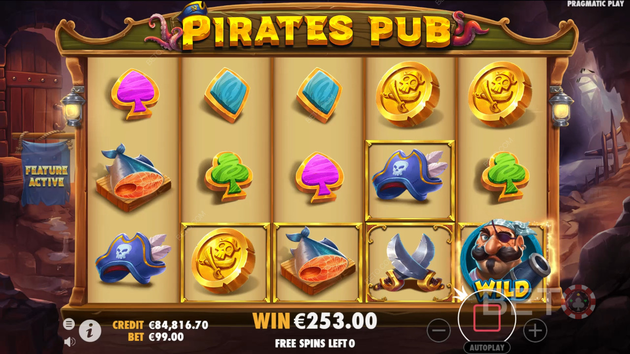 Bonusfuncties uitgelegd in Pirates Pub door Pragmatic Play