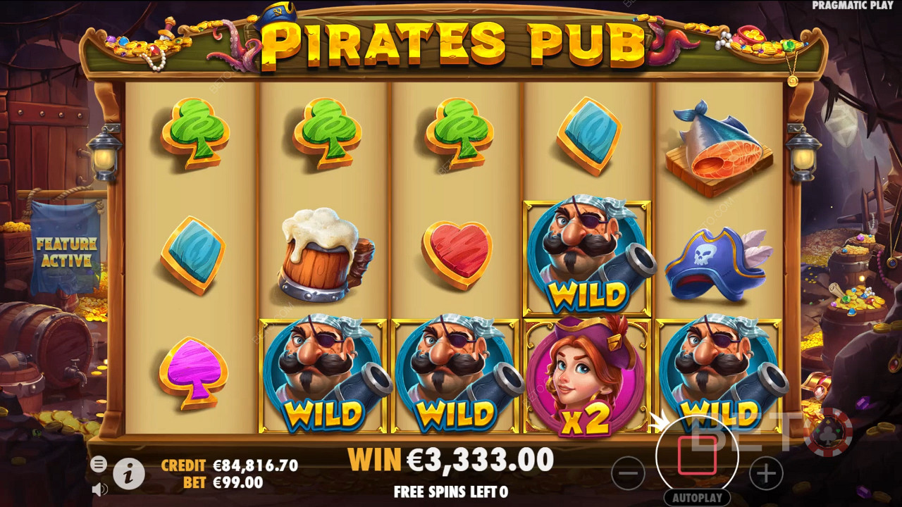 Pirates Pub Review door BETO Slots