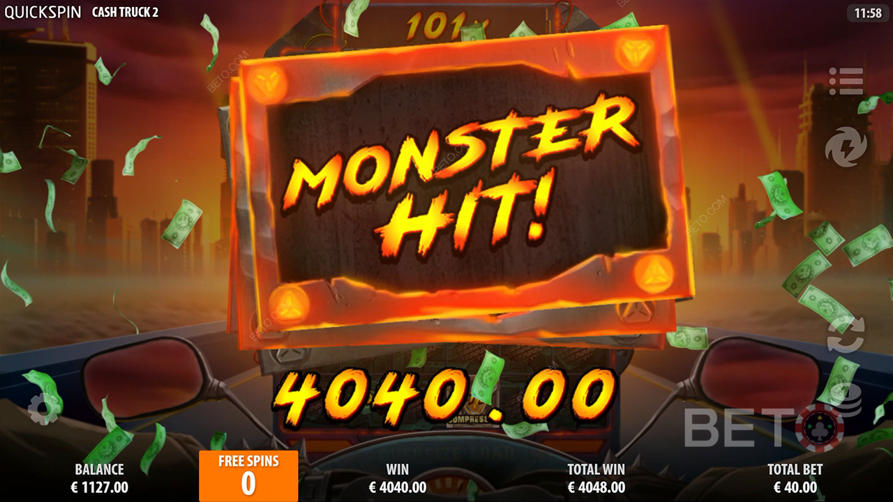 Win 35.000x je inzet in de Cash Truck 2 online gokkast!