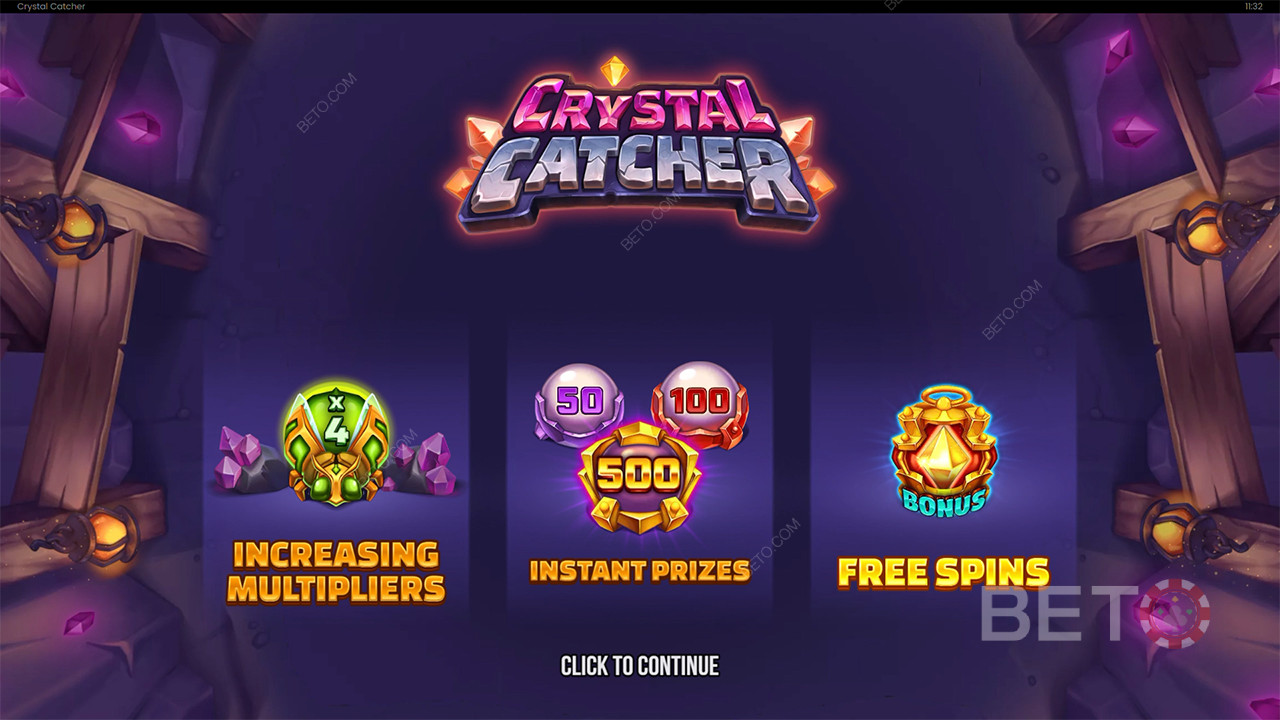 Bonusfuncties uitgelegd in Crystal Catcher door Push Gaming