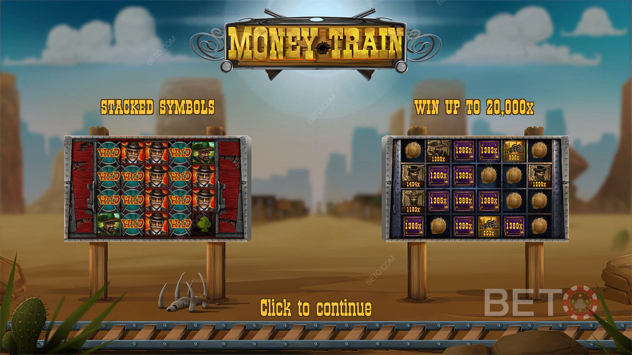 Maak plezier met een Max Win van 20.000x je inzet in de Money Train online slot