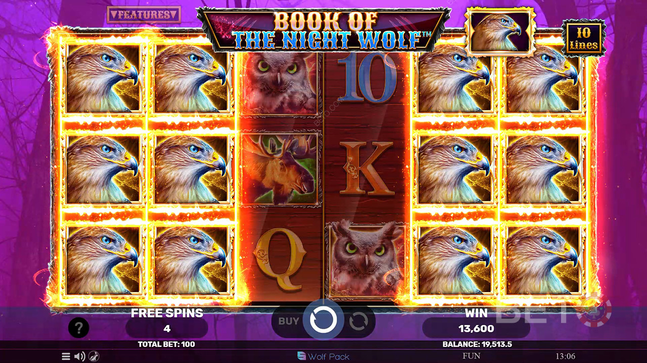 Boek van de Nachtwolf Review door BETO Slots