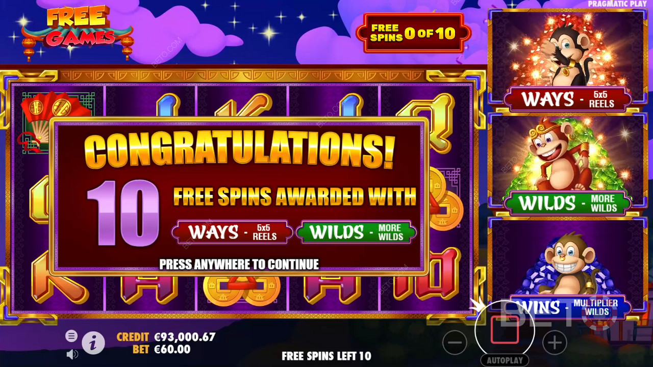 Bonusfuncties uitgelegd in 3 dansende apen door Wild Streak Gaming