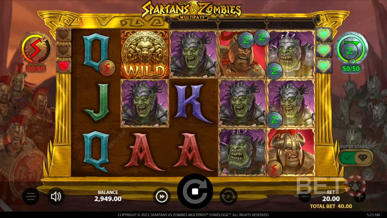 Spartanen vs Zombies Review door BETO Slots