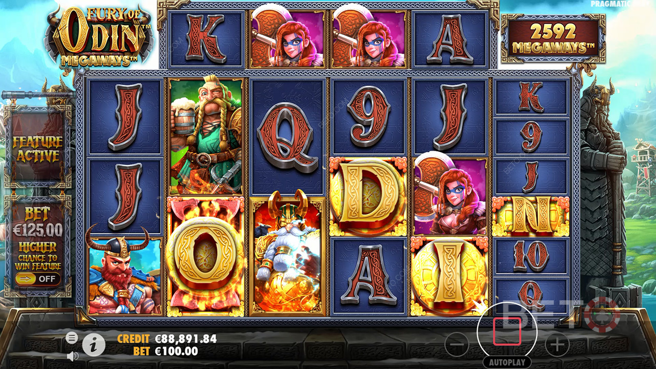 Bonusfuncties uitgelegd in Fury of Odin Megaways door Pragmatic Play