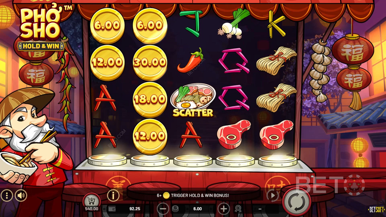 Bonusfuncties uitgelegd in Pho Sho door Betsoft