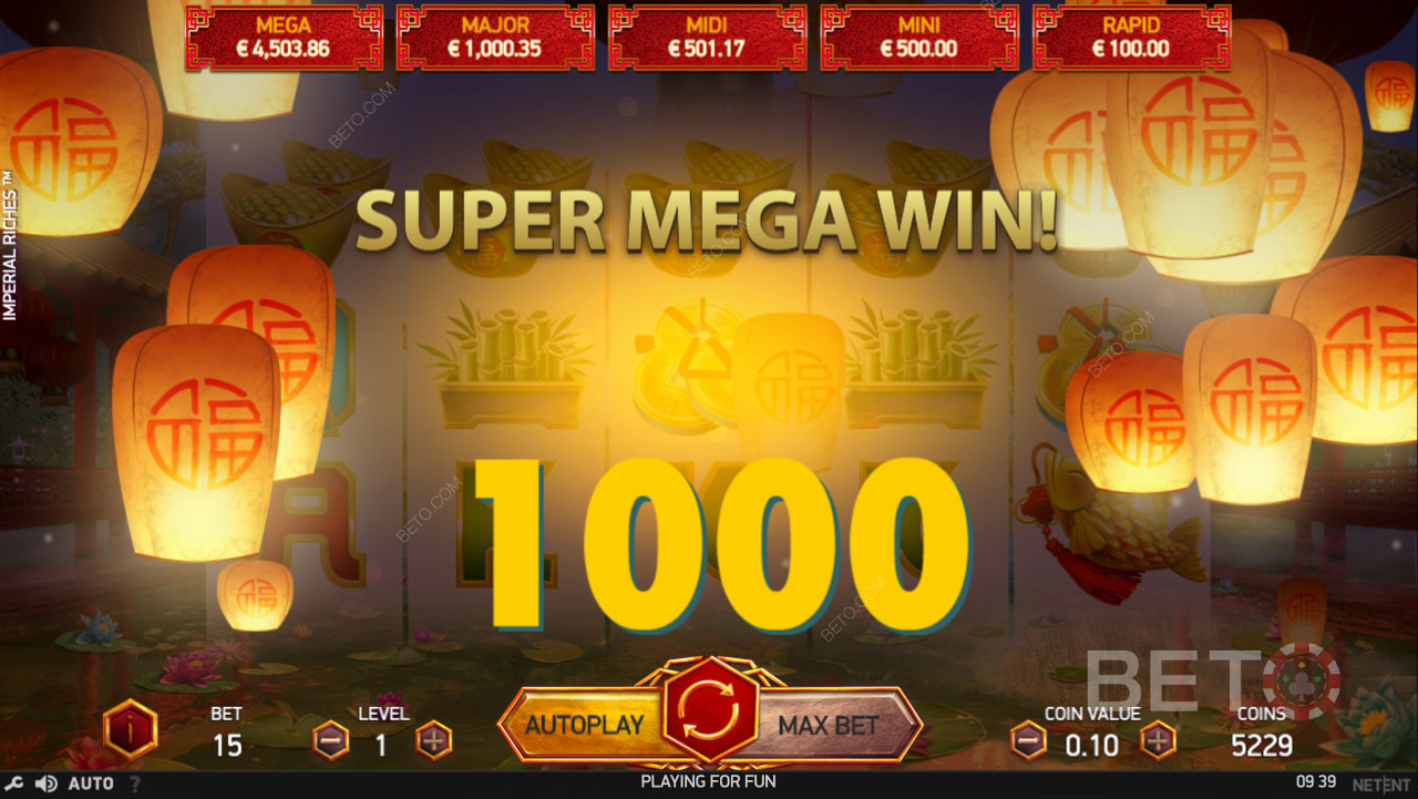 Een Super Mega Winst in Imperial Riches