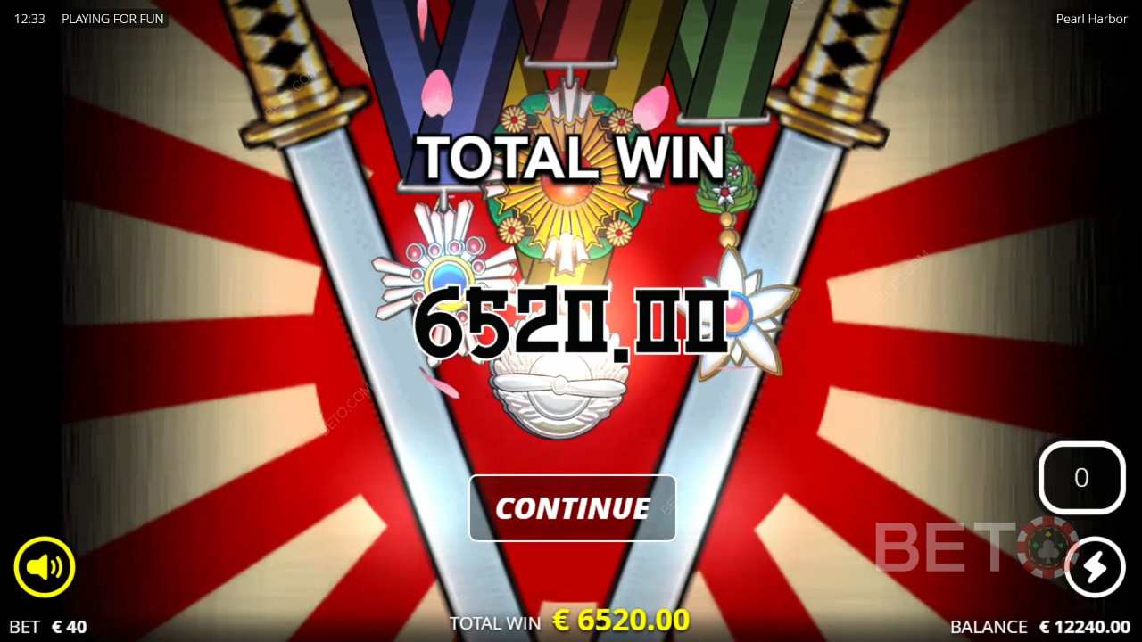 Win 41.127x je inzet in de Pearl Harbor Slot!