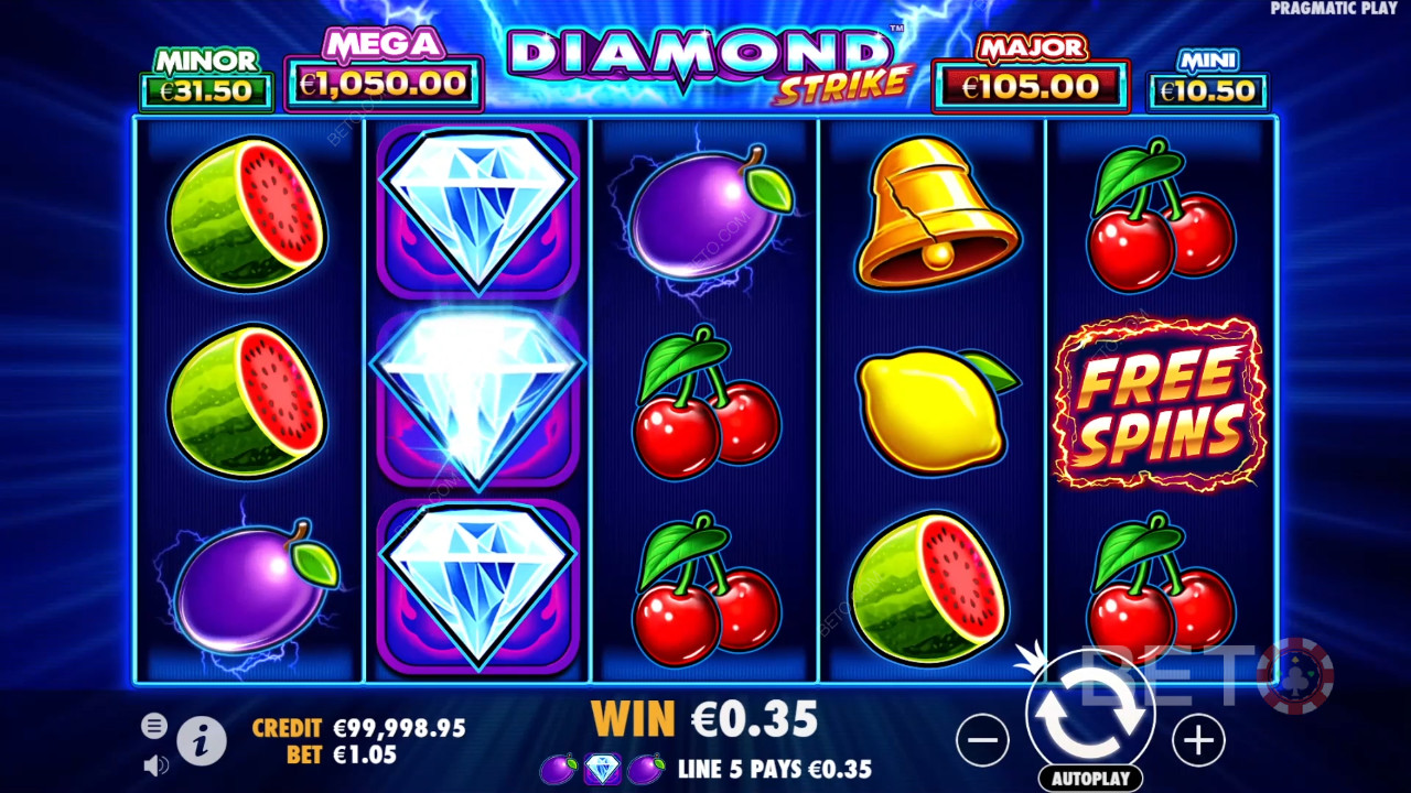 Bonusfuncties uitgelegd in Diamond Strike door Pragmatic Play