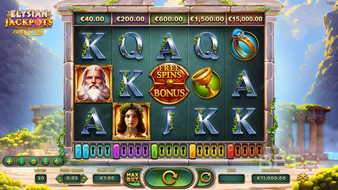 Elysian Jackpots Gratis Spelen