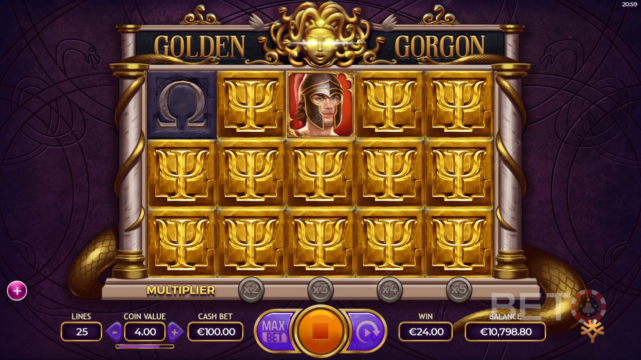 Golden Gorgon Beoordeling door BETO Slots