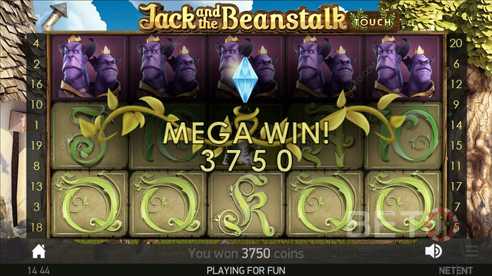 Win een lucratieve Mega Winst in Jack en de Bonenstaak
