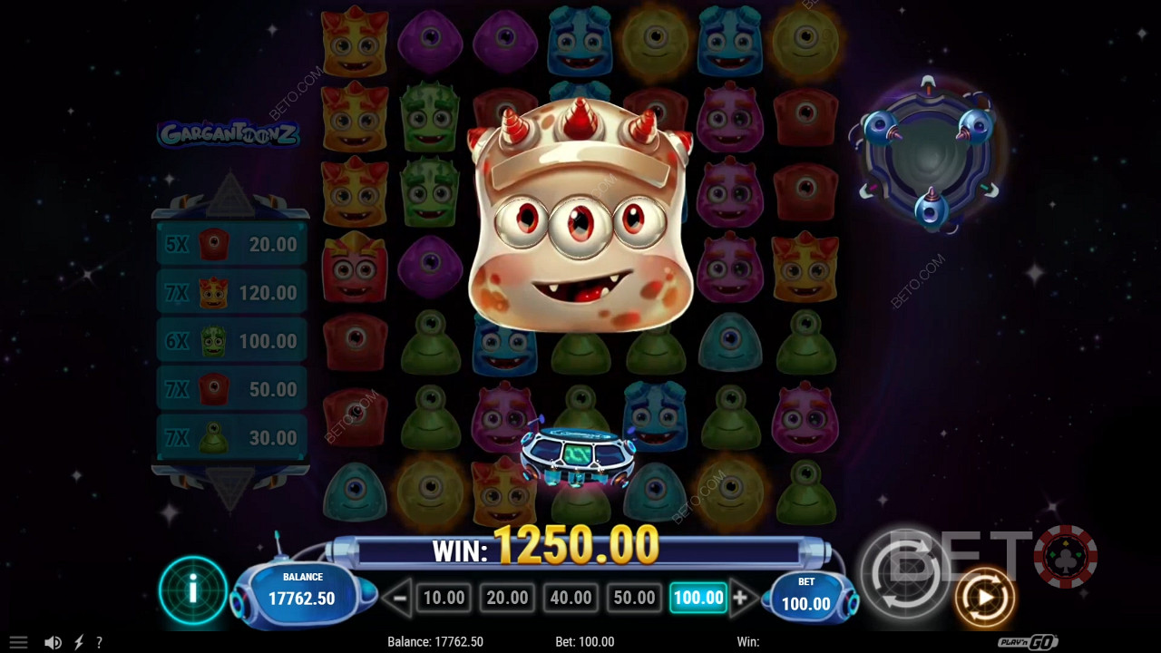 Bonusfuncties uitgelegd in Gargantoonz door Play