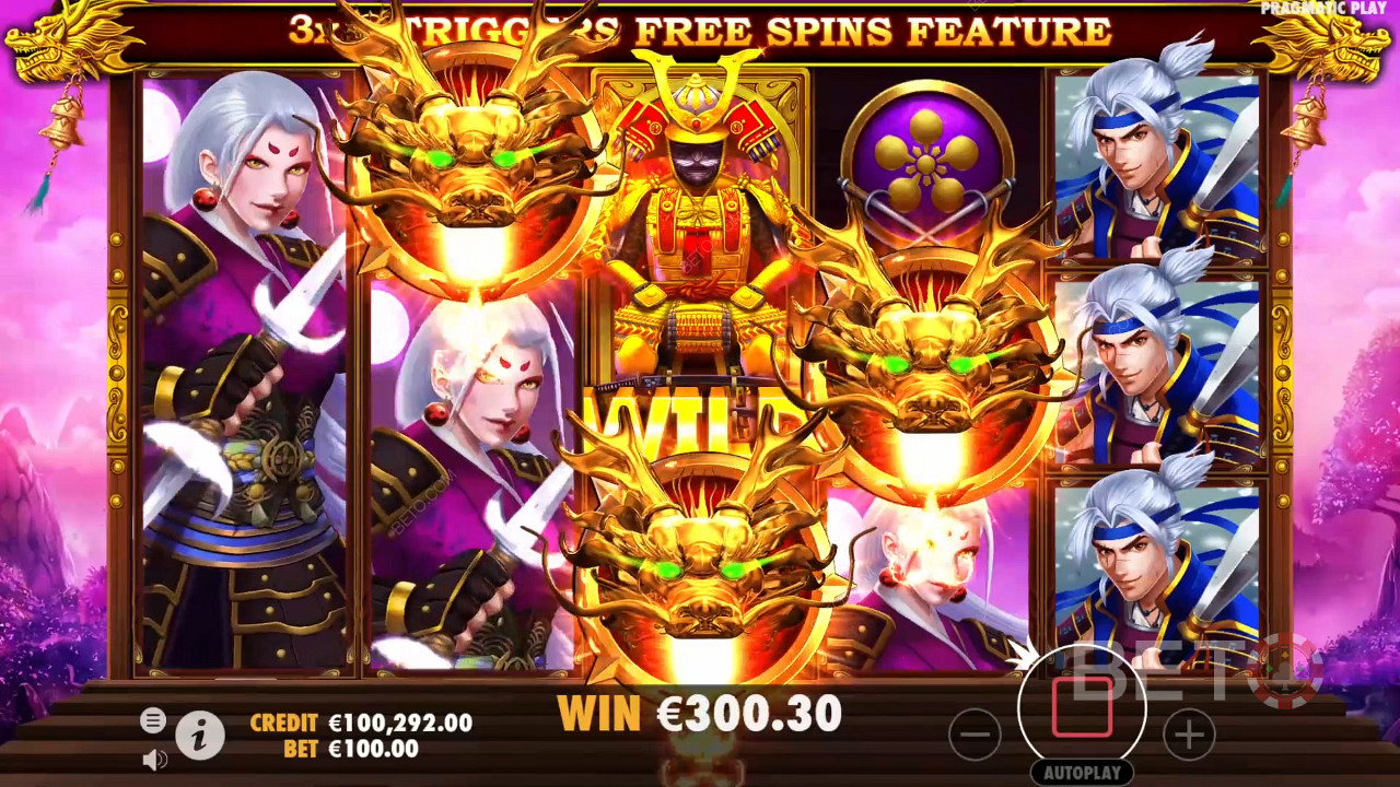 Win 1.000x je inzet in de Rise of Samurai Online Gokkast!