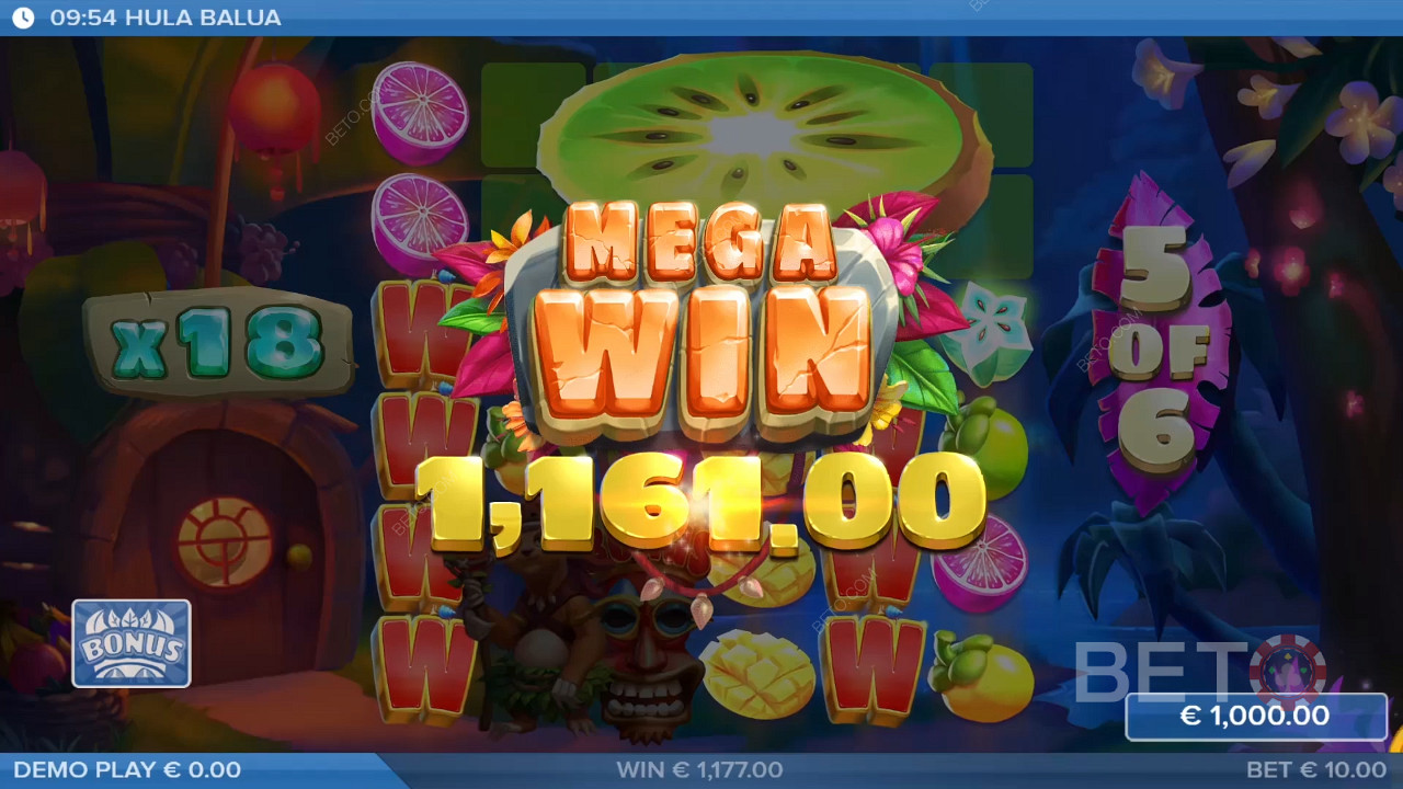 Win 25.000x je inzet in de Hula Balua Slot Online!