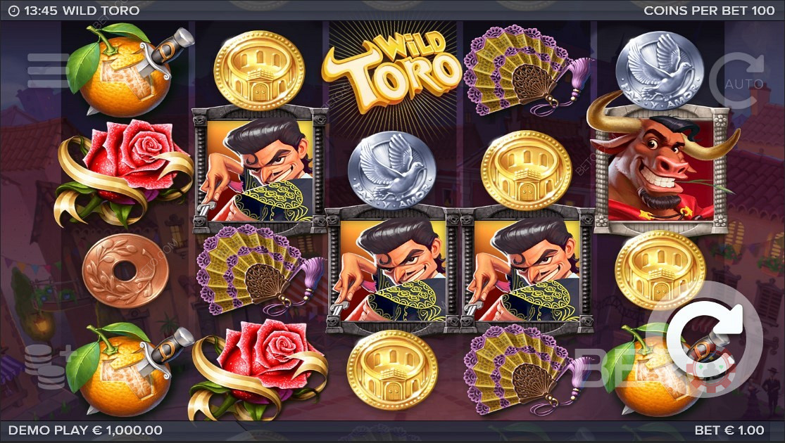 Aantrekkelijke symbolen in Wild Toro Online Slot