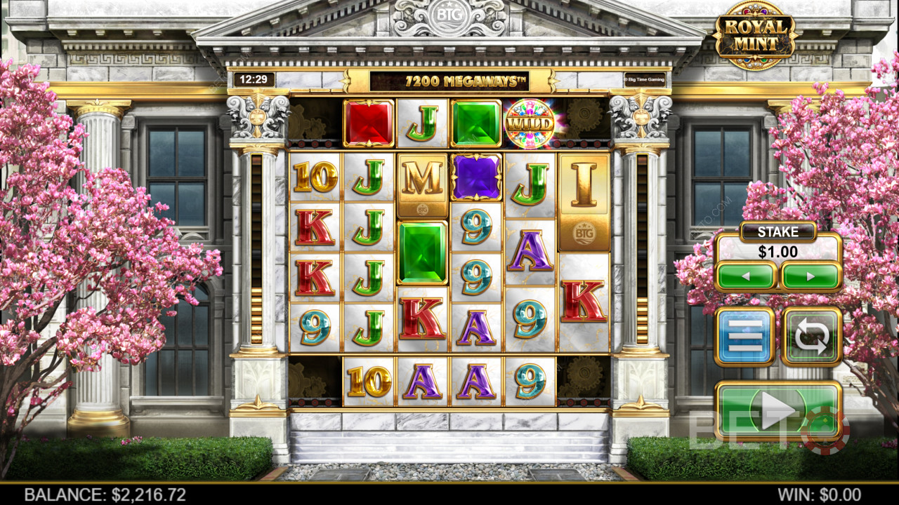 Royal Mint Megaways van Big Time Gaming - Win tot 40.000x per draai op deze gokautomaat met hoge volatiliteit