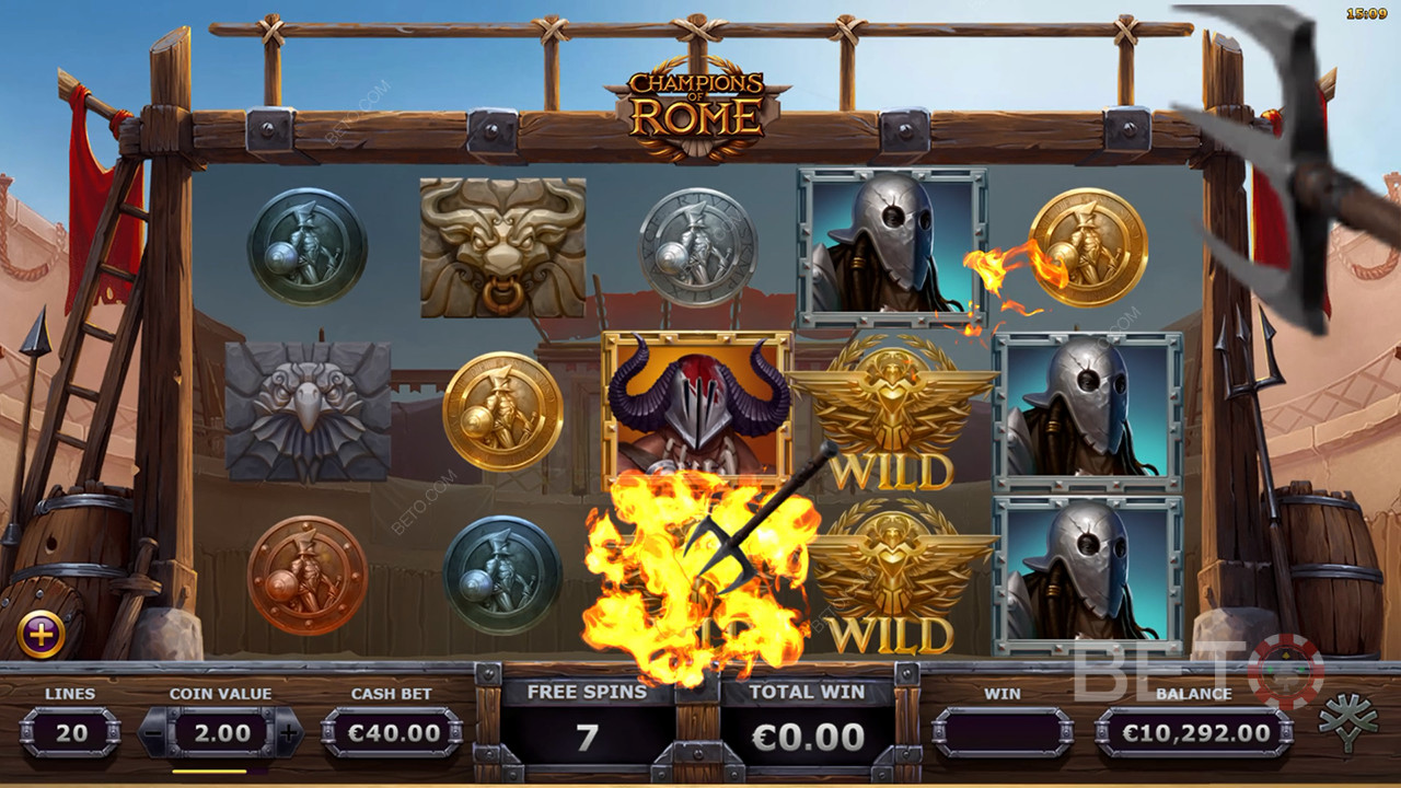 Kampioenen van Rome Review door BETO Slots