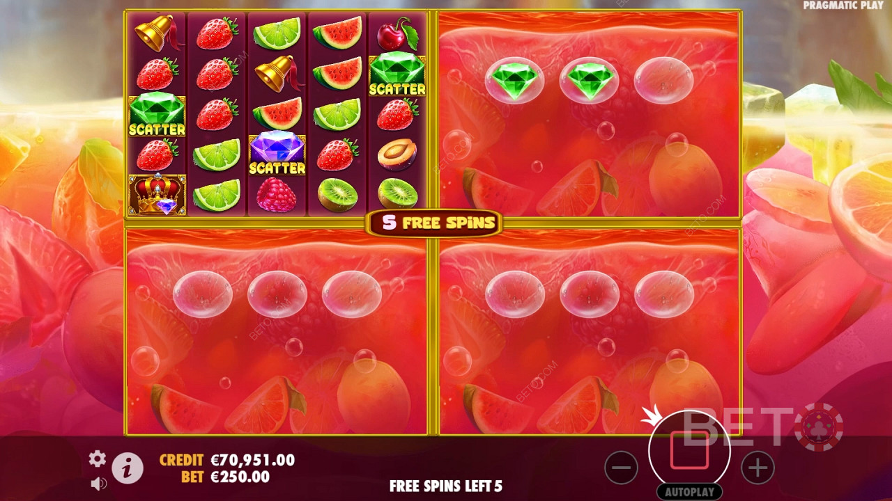 Bonusfuncties uitgelegd in Juicy Fruits Multihold door Pragmatic Play