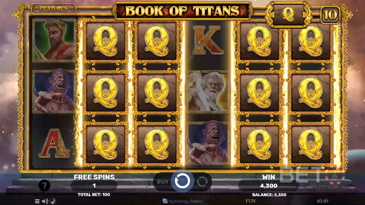 Bonusfuncties uitgelegd in Book of Titans door Spinomenal