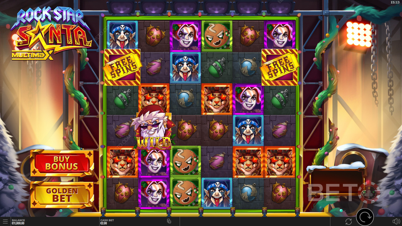 Rock Star Santa MultiMax Gratis Spelen