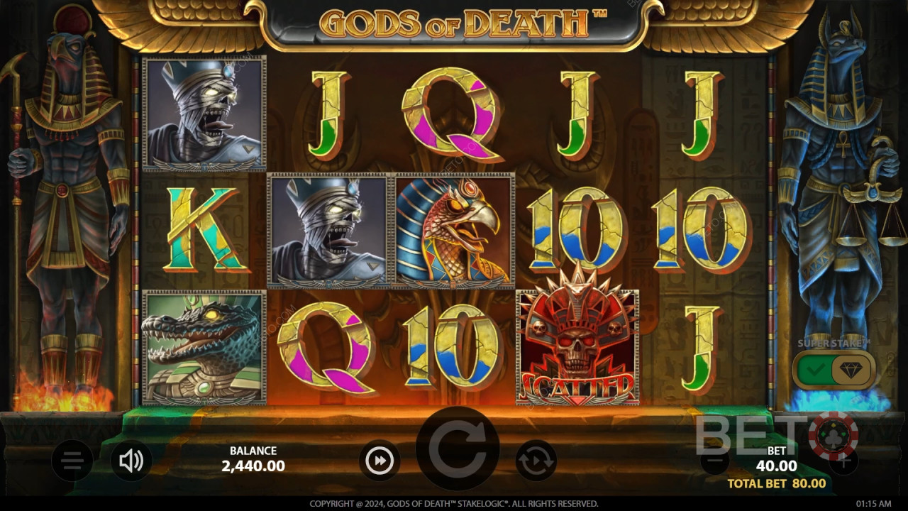 Gods of Death Review door BETO Slots