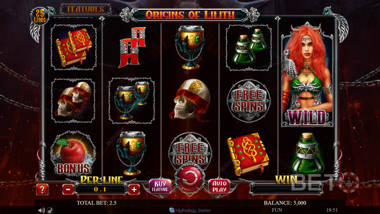 Origins Of Lilith Review door BETO Slots