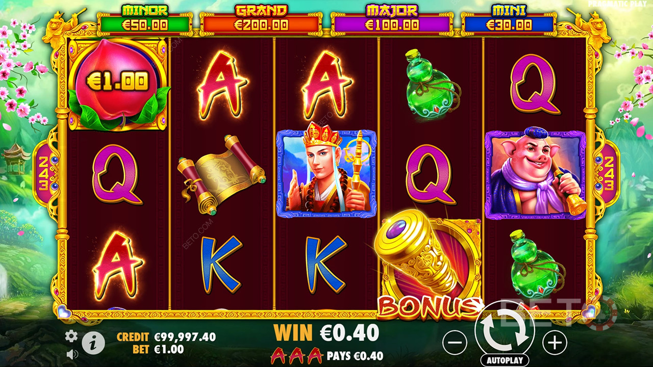 Bonusfuncties uitgelegd in Monkey Warrior door Pragmatic Play