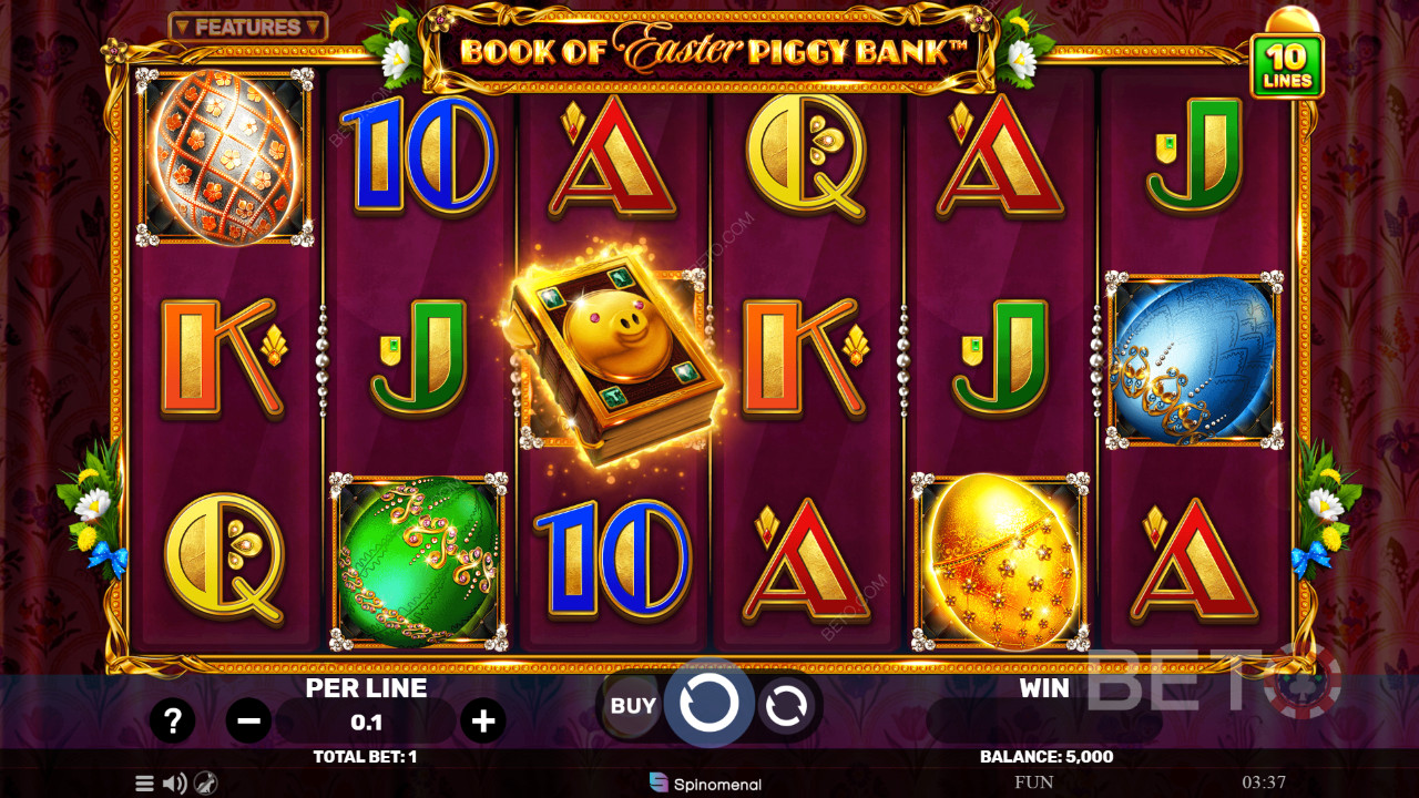 Book of Easter Spaarvarken Review door BETO Slots