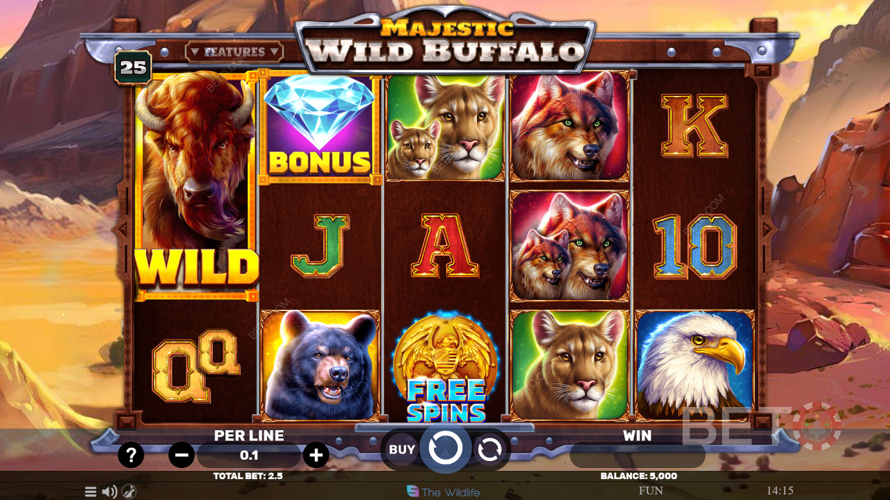 Majestic Wild Buffalo Gratis Spelen