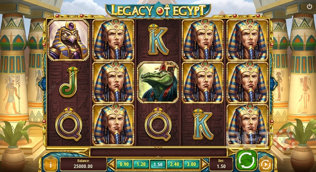 Goed betaalde symbolen in Legacy Of Egypt