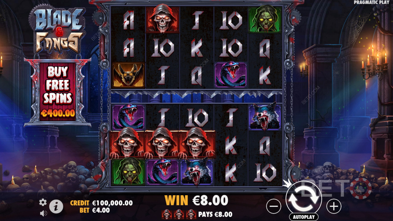 Bonusfuncties uitgelegd in Blade & Fangs door Pragmatic Play