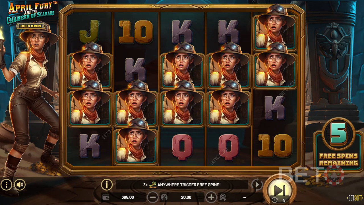 April Fury en de Kamer van Scarabs Review door BETO Slots
