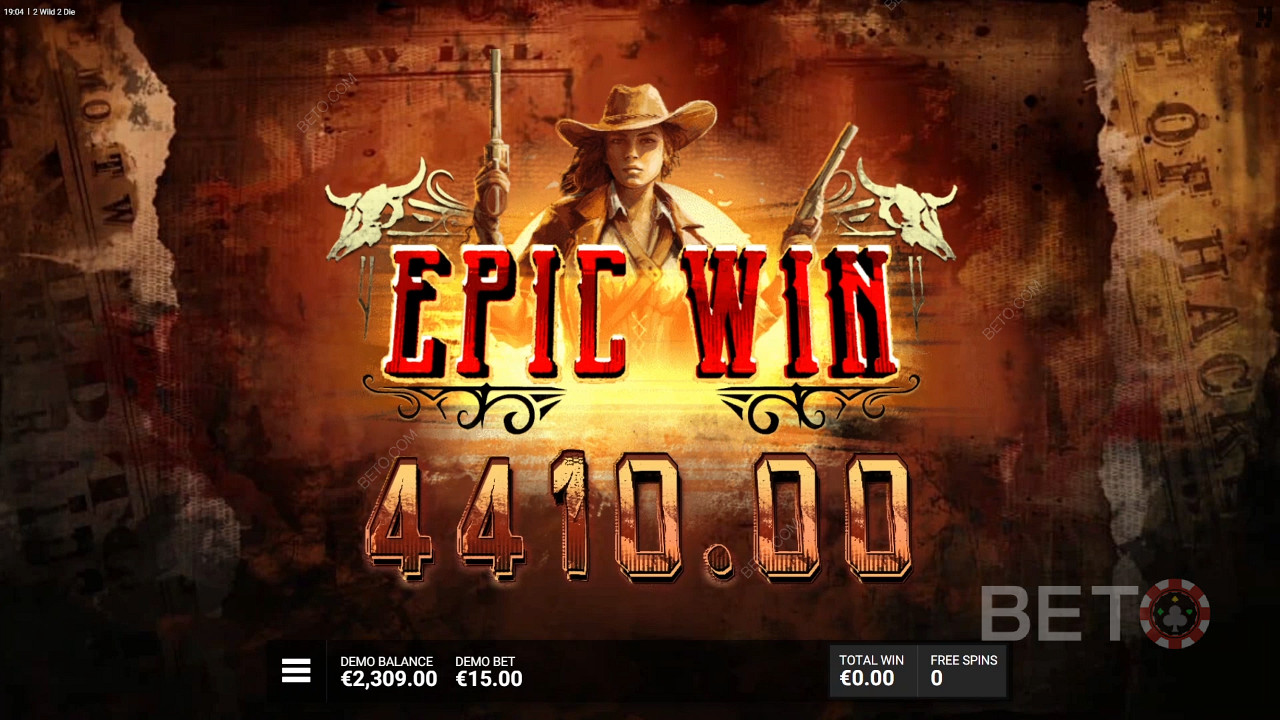 Win 15.000x je inzet in de 2 Wild 2 Die gokkast!