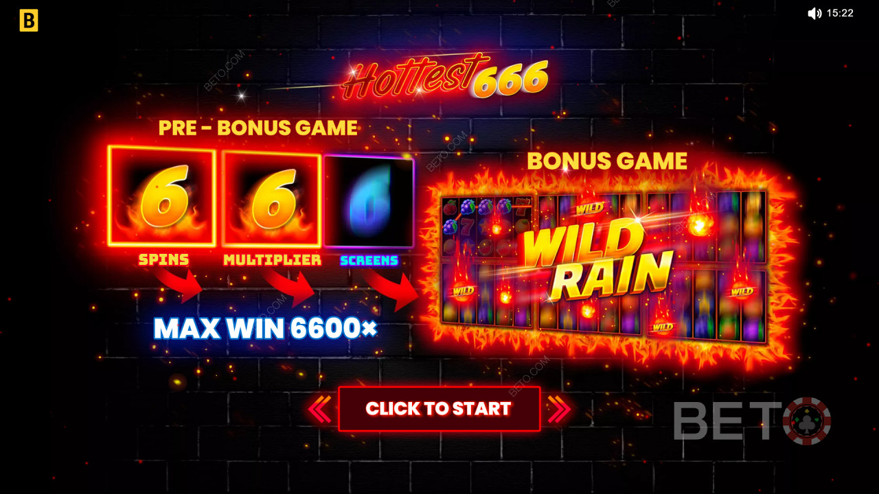 Bonusfuncties uitgelegd in Hottest 666 door BGAMING